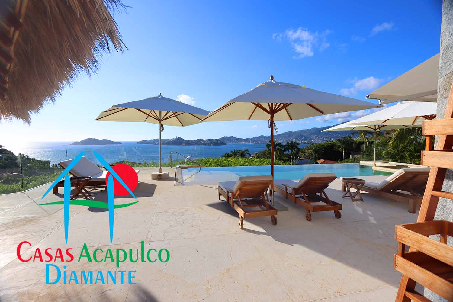 Tres Vistas - Terraza con alberca y palapa 20